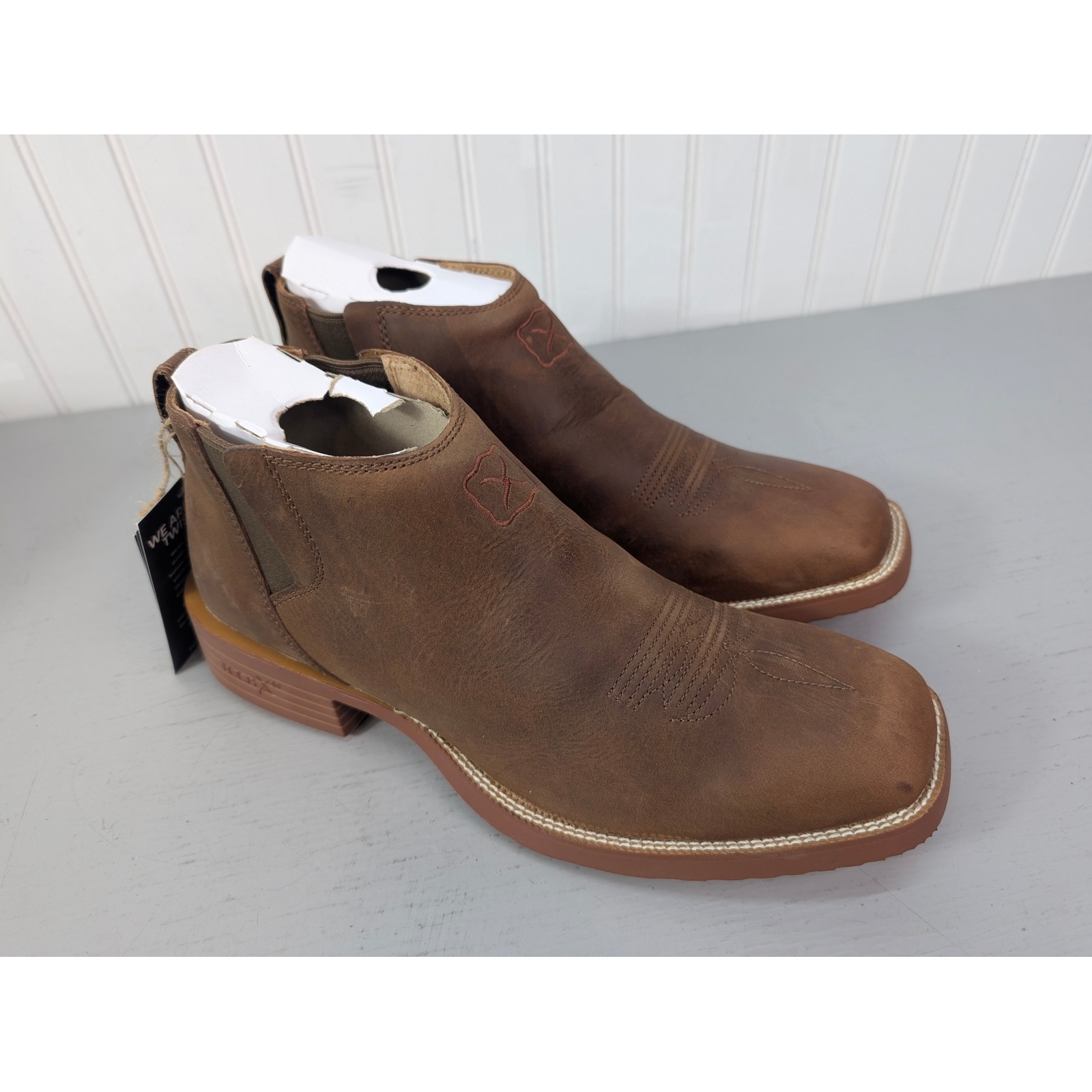 Twisted X Boot Tech X Chelsea Mens Size 10 D Rust Brown Mxtr008 Formal New